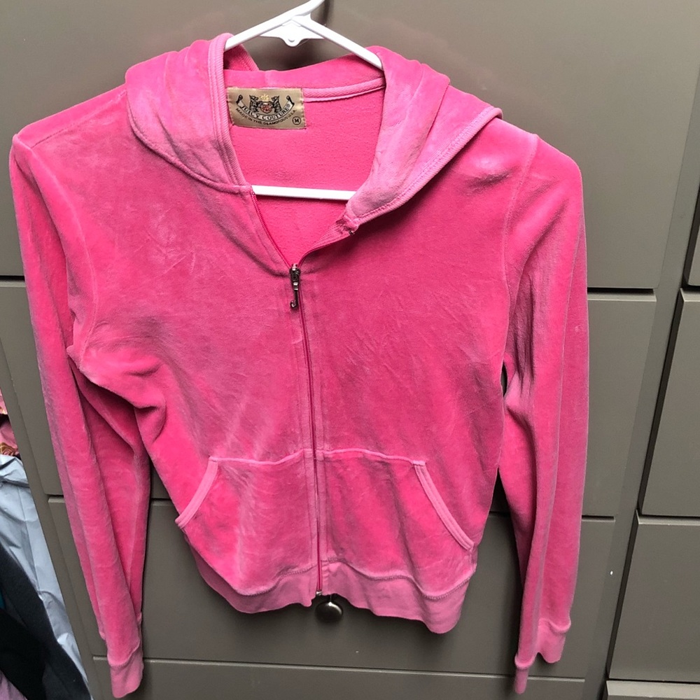 Juicy Couture Pink zip hoodie medium